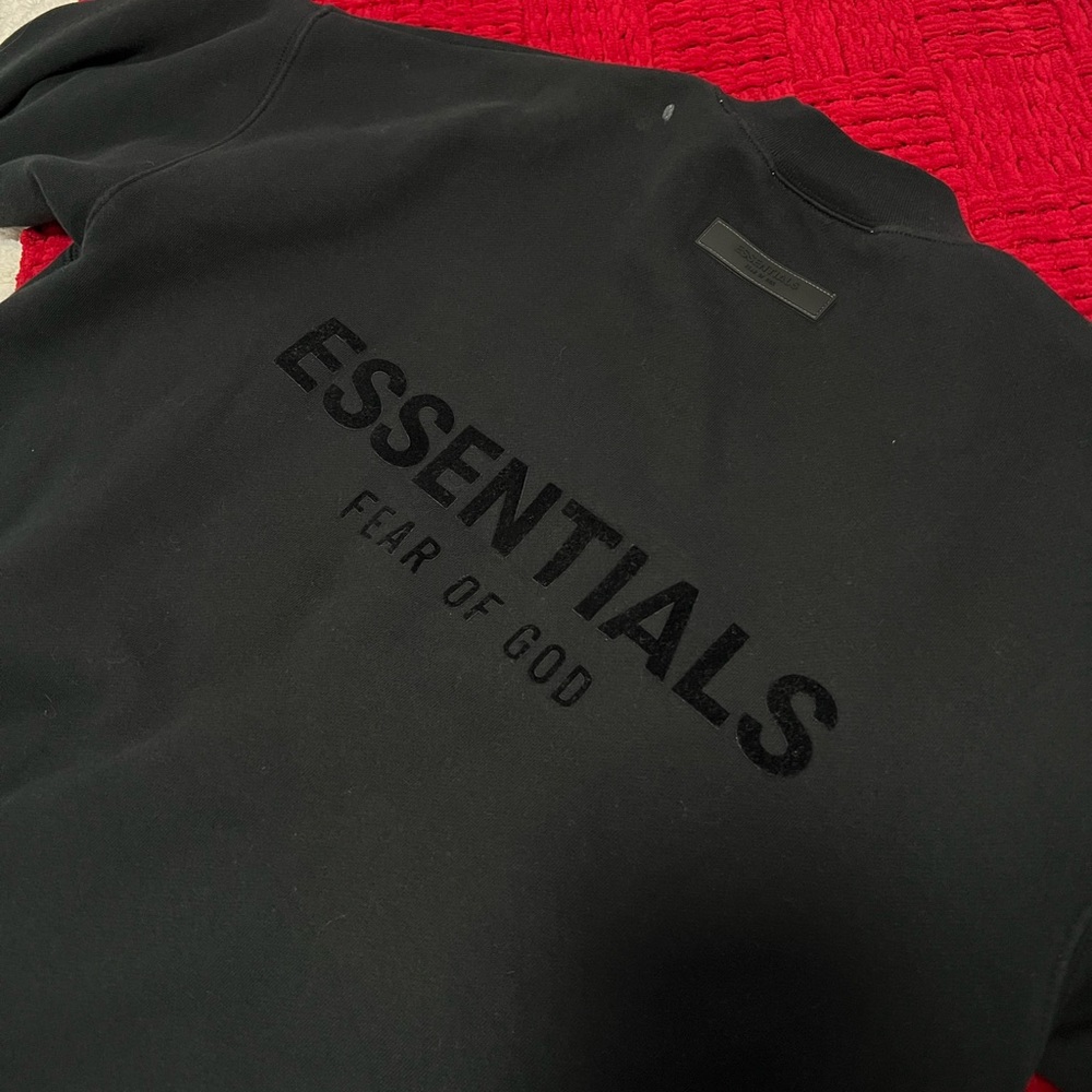 Black Essentials Hoodie!